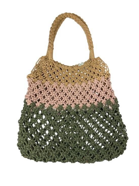 aerie Handbags - Aerie Multicolor Crochet Tote Bag